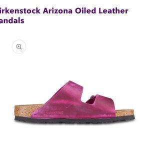 Birkenstock Arizona Oiled Leather in the color Festival Fuchsia size 39